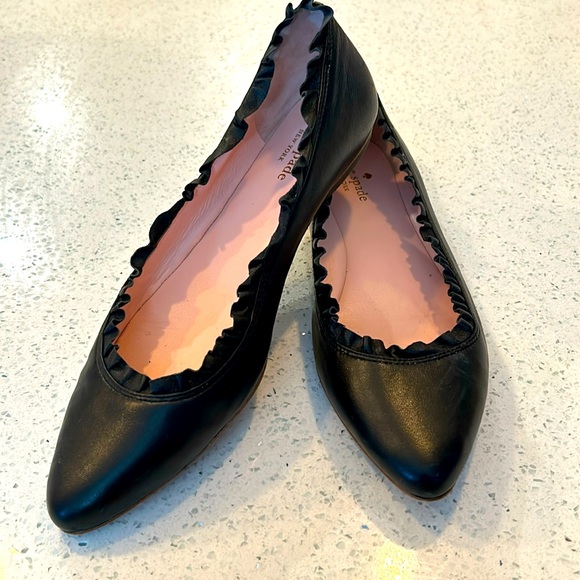 kate spade Shoes - Kate Spade Nicole Leather Ballet flats size 9.5